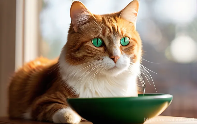 고양이 건강한 털 유지 - **Prompt 1: A Cat Enjoying Nutritious Food for a Radiant Coat**
"A majestic, short-haired domest...