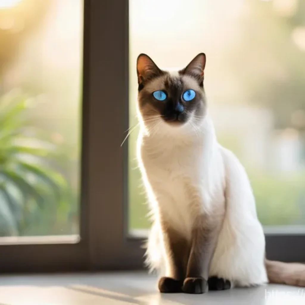 고양이 성격별 특징 - **A Dignified and Independent Siamese Cat by a Window.**
* **Description:** A beautiful, sleek...