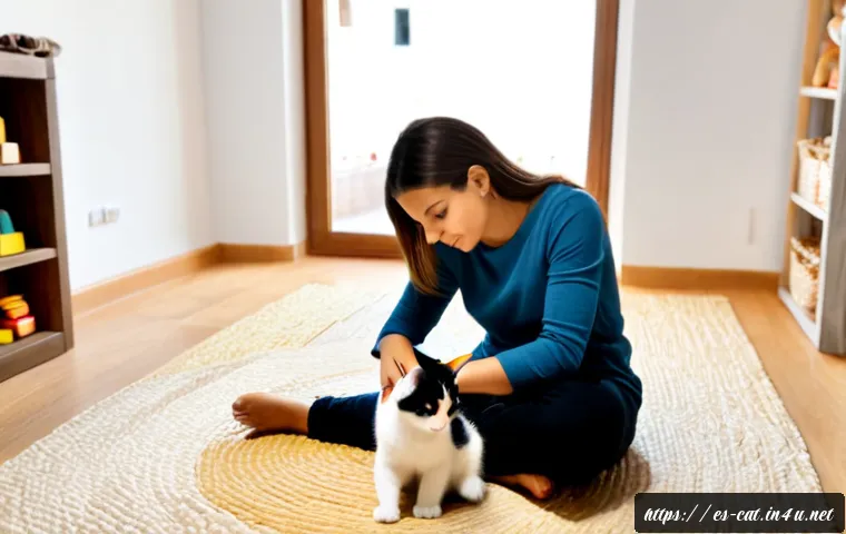 Bebé y gato en casa: guía para preparar una convivencia segura desde el embarazo 3 고양이와 아기 함께 키우기 관련 이미지 1